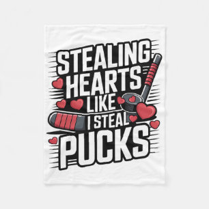 Hartjes stelen zoals ik puck's steel Valentijnsdag Fleece Deken