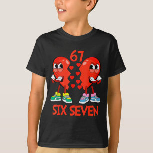 Hartjes Valentijn Grappig Zes Zeven 6 7 Meme Gen A T-shirt