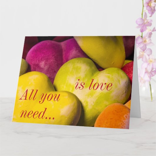 Hartjes Valentijnsdagkaart Kaart (Orchidee)