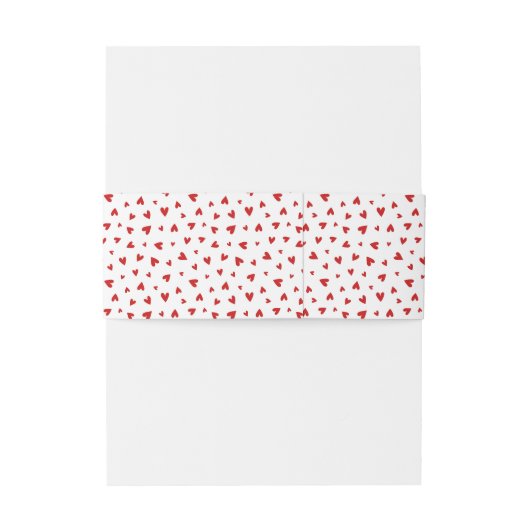 Hartjes van Valentijn Uitnodigingen Wikkel (Achterkant Voorbeeld)
