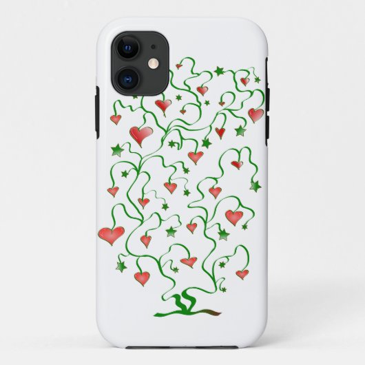 Hartjesboom met bladeren Case-Mate iPhone case (Achterkant)