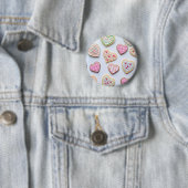 Hartjeskoekjes voor Valentijnsdag Ronde Button 5,7 Cm (In situ)