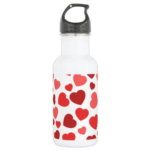 Hartjespatroon, Rode Hartjes, Hartjes Patroon Waterfles