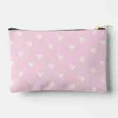 Hartjespatroon Roze en Crème Print Etui (Achterkant)