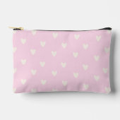Hartjespatroon Roze en Crème Print Etui (Voorkant)