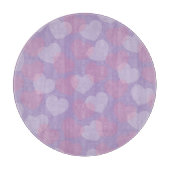 Hartjesstrooisel | Lavendel Hart Decoratie Snijplank (Voorkant)