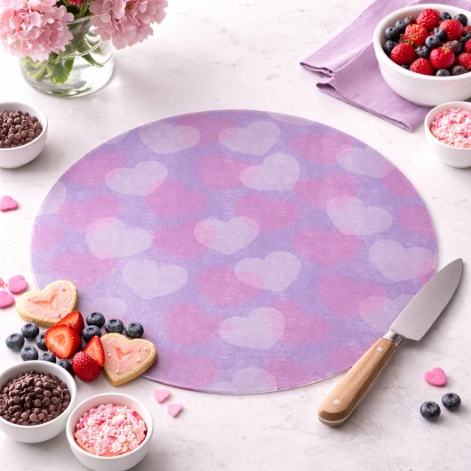 Hartjesstrooisel | Lavendel Hart Decoratie Snijplank