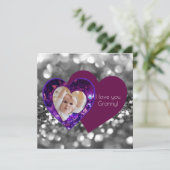 Hartjuweeltjes met bericht feestdagenkaart (Staand voorkant)