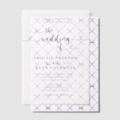 Hartkalligrafie Moderne minimalistische bruiloft Vellum Uitnodigingen (Offset (Uitnodiging))