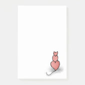 "hartkat" post-it® notes (Voorkant)