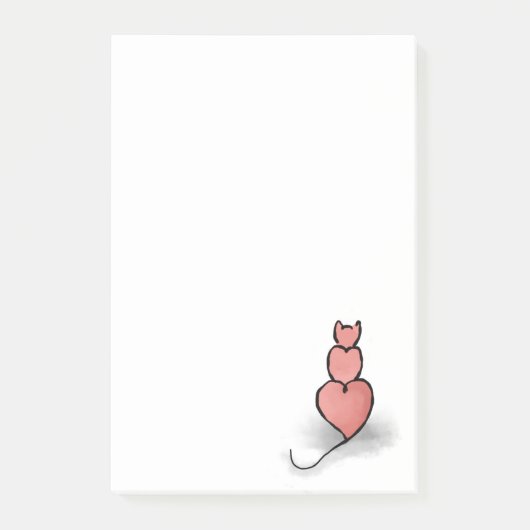 "hartkat" post-it® notes (Voorkant)