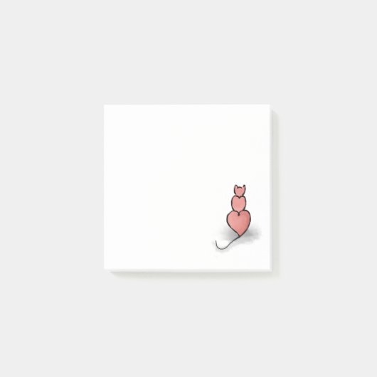 "hartkat" post-it® notes (Voorkant)