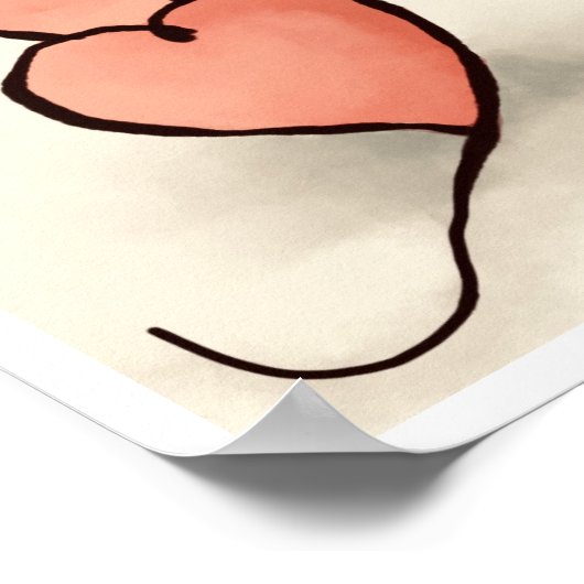 Hartkat Poster (Hoek)