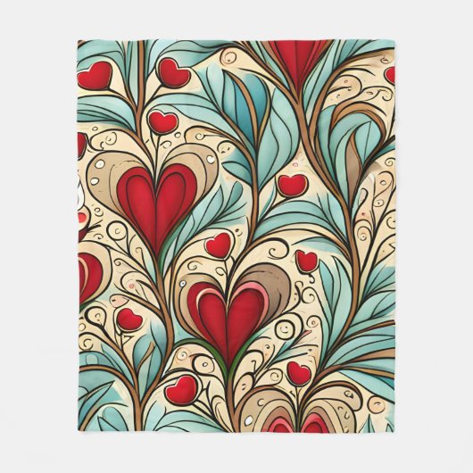 Hartkern Fleece Deken (Voorkant)