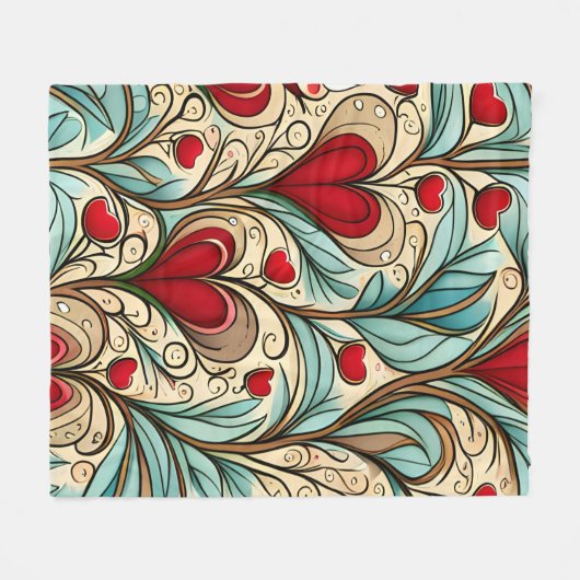 Hartkern Fleece Deken (Voorkant (Horizontaal))