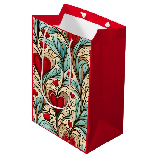 Hartkern Medium Cadeauzakje (Voorkant Gekanteld)