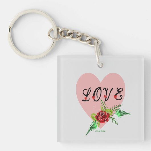 hartketting sleutelhanger (Voorkant)