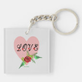 hartketting sleutelhanger (Achterkant)