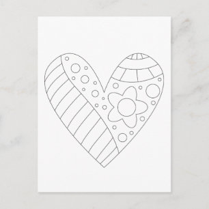 Hartkleuring ontwerp briefkaart