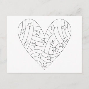 Hartkleuring ontwerp briefkaart
