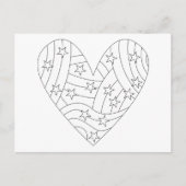 Hartkleuring ontwerp briefkaart (Voorkant)