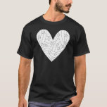 Hartkleuring ontwerp t-shirt<br><div class="desc">Veel plezier met het kleuren van dit prachtige hartontwerp</div>