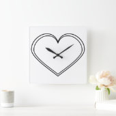 Hartklok Vierkante Klok (Huis)