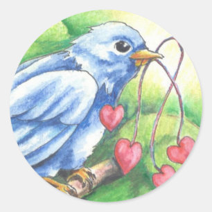 Hartklokjes Ronde Sticker