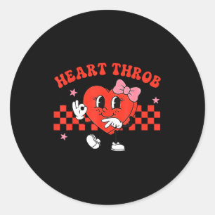 Hartklopping 67 Valentijnsdag Zes Zeven Meme Meisj Ronde Sticker