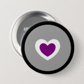 Hartknop Ronde Button 7,6 Cm (Voorkant /achterkant)