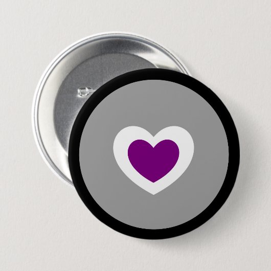 Hartknop Ronde Button 7,6 Cm (Voorkant /achterkant)