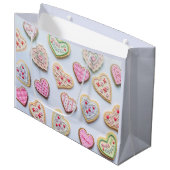 Hartkoekjes voor Valentijnsdag Groot Cadeauzakje (Voorkant Gekanteld)