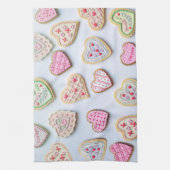 Hartkoekjes voor Valentijnsdag Theedoek (Verticaal)