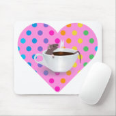 hartkoffiemuis muismat (Met muis)