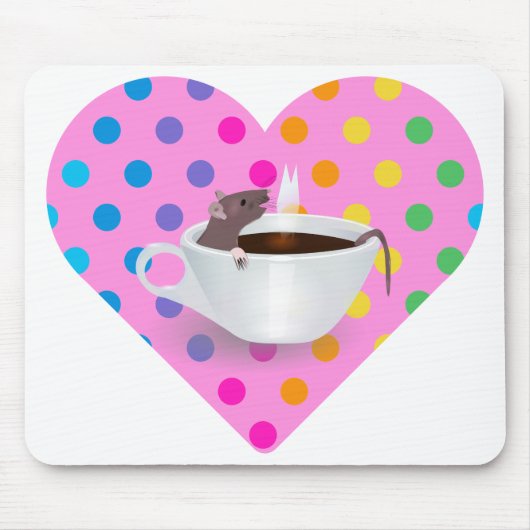 hartkoffiemuis muismat (Voorkant)