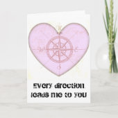 hartkompas feestdagen kaart (Voorkant)