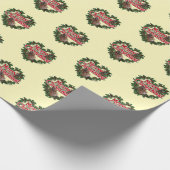 Hartkrans Kerstmis Cadeaupapier (Hoek)