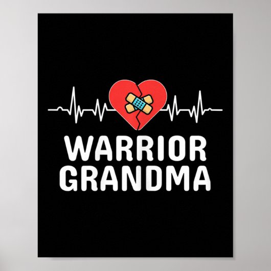 Hartkrijger Oma Chd Aangeboren Hartafwijking Poster (Voorkant)