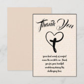 Hartkruis bedank je sms voor condoleances bedankkaart (Voorkant / Achterkant)