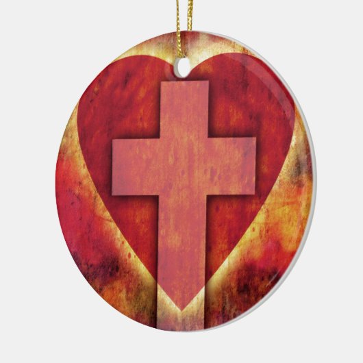 Hartkruis Keramisch Ornament (Links)