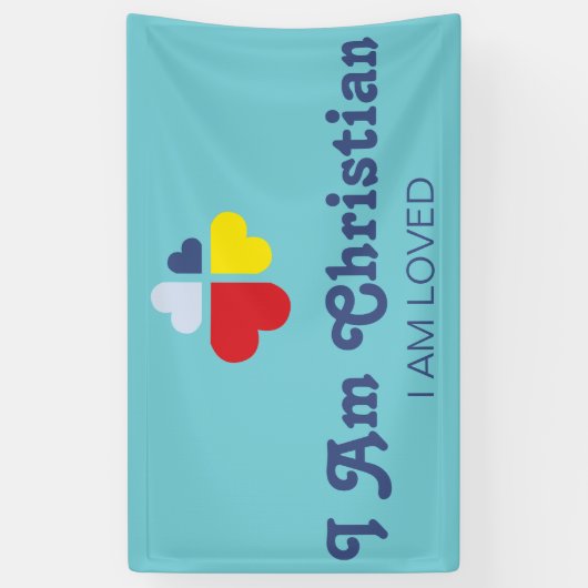 Hartkruis Spandoek (Verticaal)