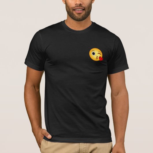 Hartkus emoji t-shirt (Voorkant)