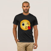 Hartkus emoji t-shirt (Voorkant volledig)