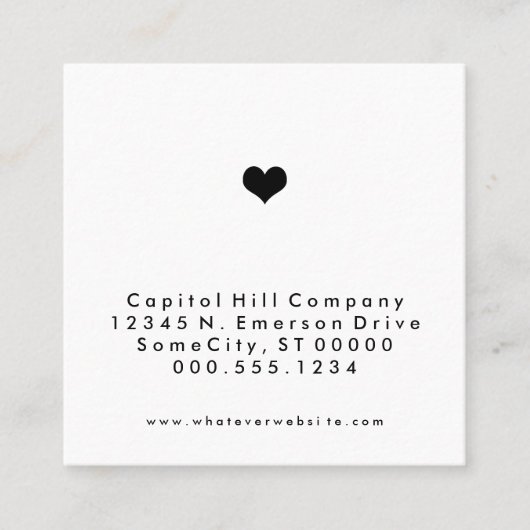 Hartkwadraat verwijzing (Voorkant)