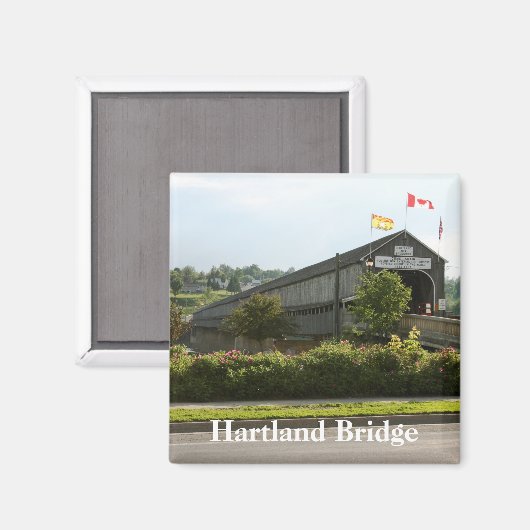 Hartland Bridge langste overdekte brugmagneet Magneet (Voorkant / Achterkant)