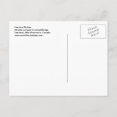 Hartland Bridge Longest Covered Bridge Briefkaart (Achterkant)