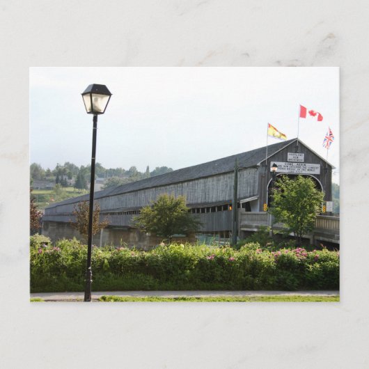 Hartland Bridge Longest Covered Bridge Briefkaart (Voorkant)