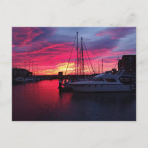 Hartlepool Marina Zonsondergang