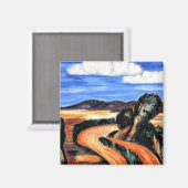 Hartley - Landscape, New Mexico Magneet (Voorkant / Achterkant)