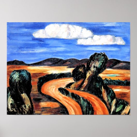 Hartley - Landscape, New Mexico Poster (Voorkant)